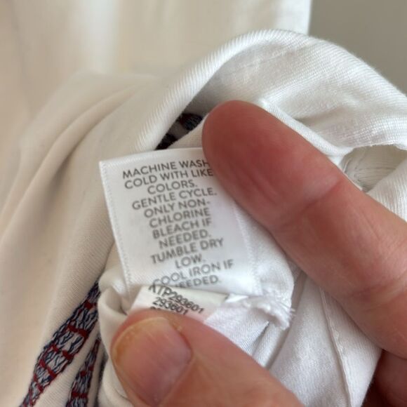 J. Jill elements Women pure jill knit embroidered tunic stretchy beach vacation - Picture 11 of 12